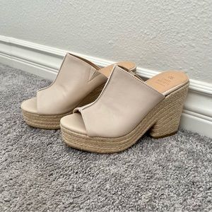 Cream Espadrille Heels